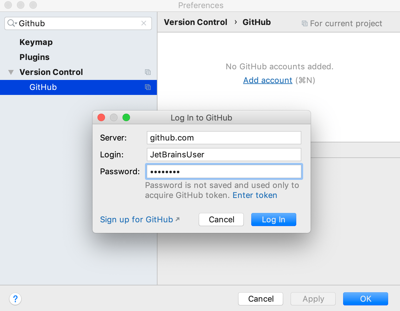 GitHub アカウントにログインする Log in to your GitHub account