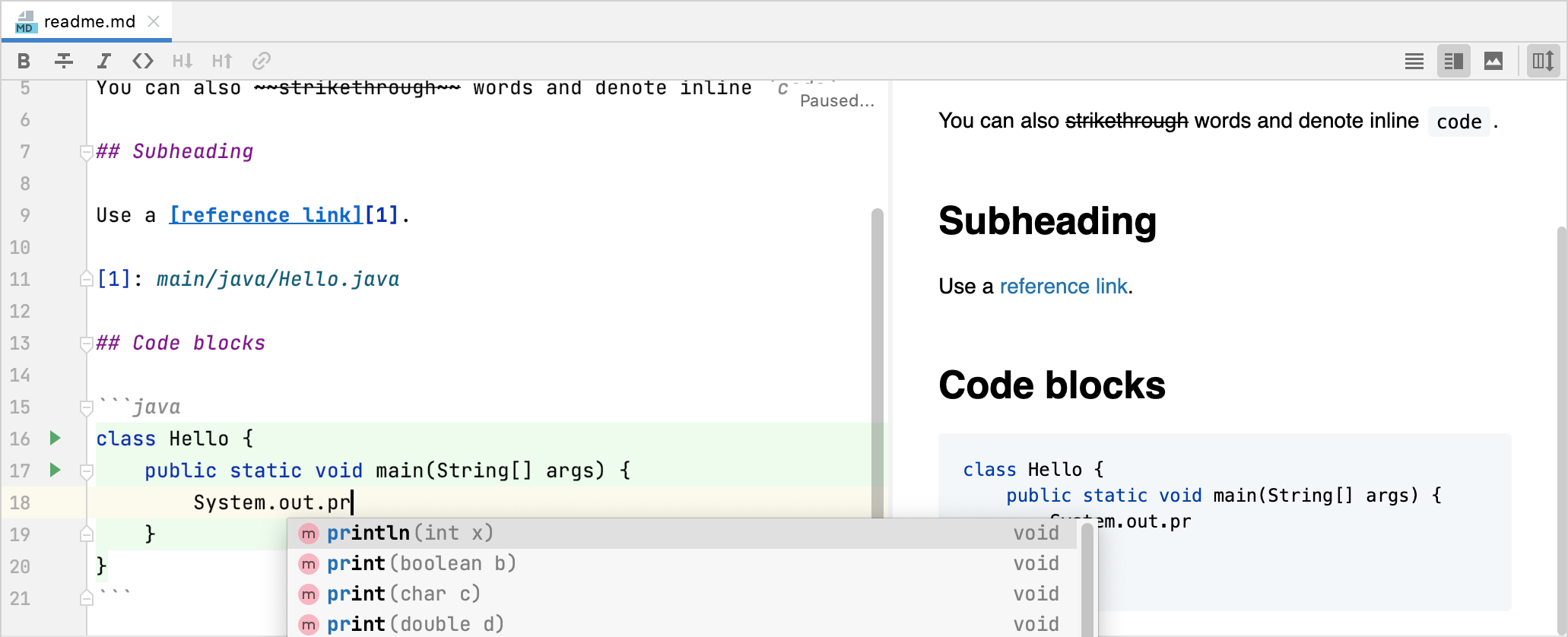 Markdown にフェンスで囲まれたコードブロックを挿入する Insert a fenced code block in Markdown