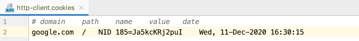 http-cookies ファイル the http-cookies file