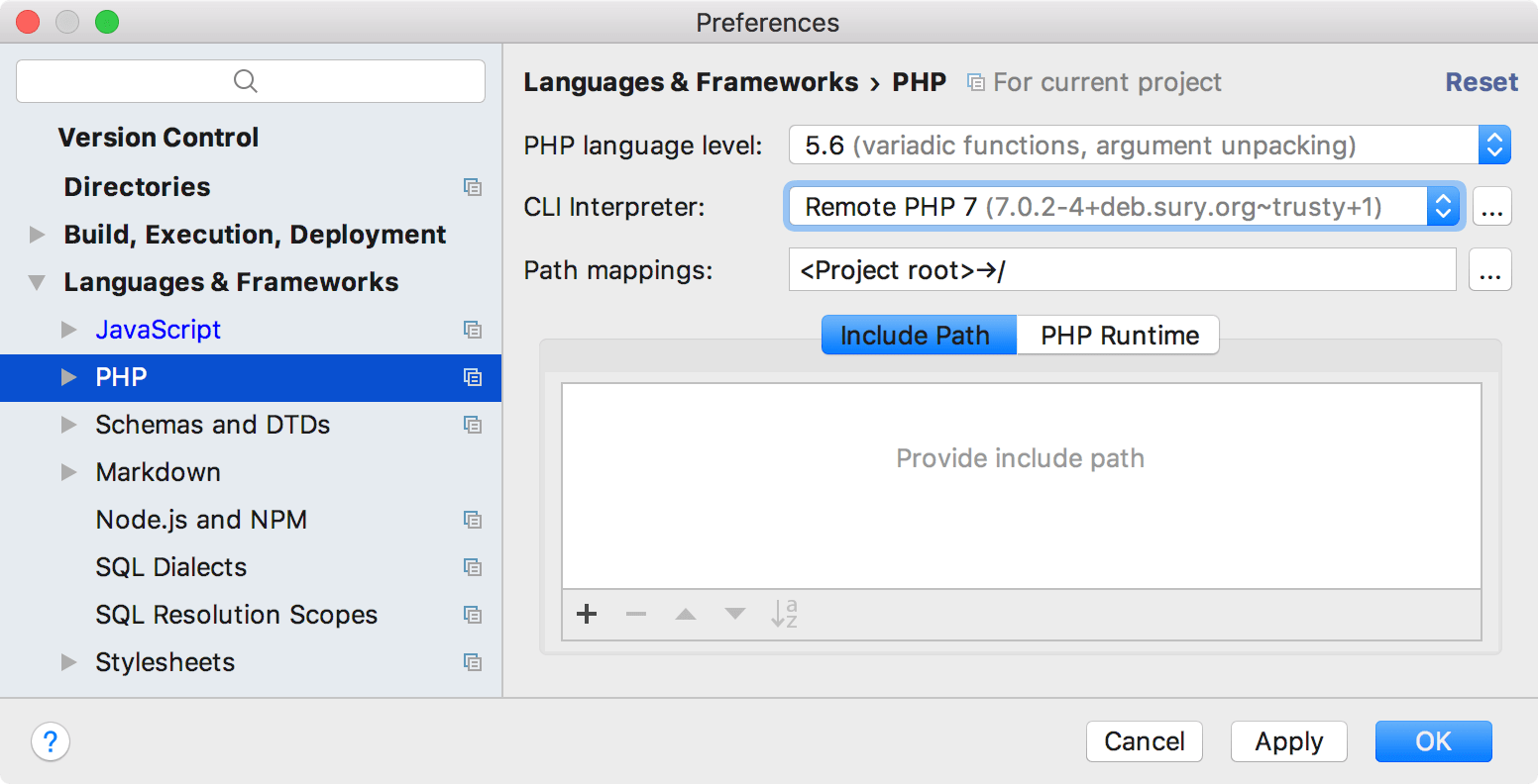 MAMP PHP の設定 MAMP PHP settings