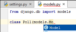 コード競合の使用 Using code competion
