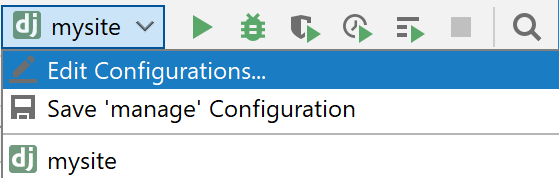 実行 / デバッグ構成の編集 Editing Run/Debug configuration