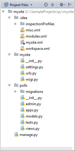 プロジェクトファイル Project files