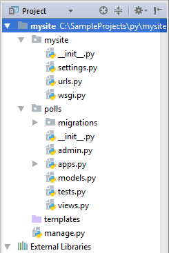 プロジェクトビュー Project view