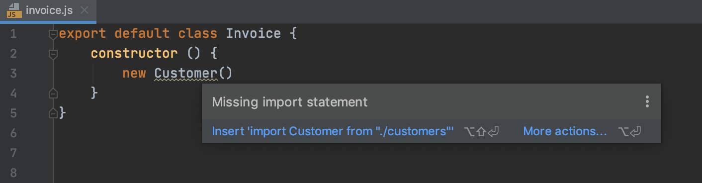 クイックフィックスによる自動インポート: 情報ツールチップ Autoimport with quick-fix: information tooltip