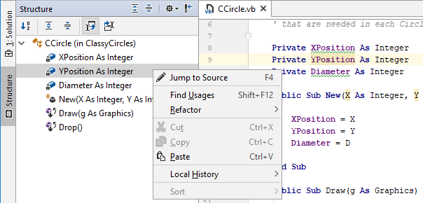 Navigation And Search In Visual Basic Net Jetbrains Rider