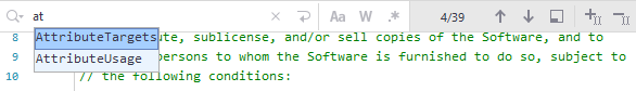 JetBrains Rider: 検索フィールドからシンボルを探しています (Ctrl+F) JetBrains Rider: Looking for symbols from the search field (Ctrl+F)